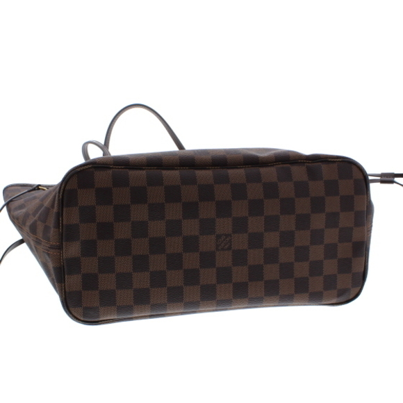 Louis Vuitton Neverfull MM Pouch Red Damier Tote Bag - Picture 3 of 6